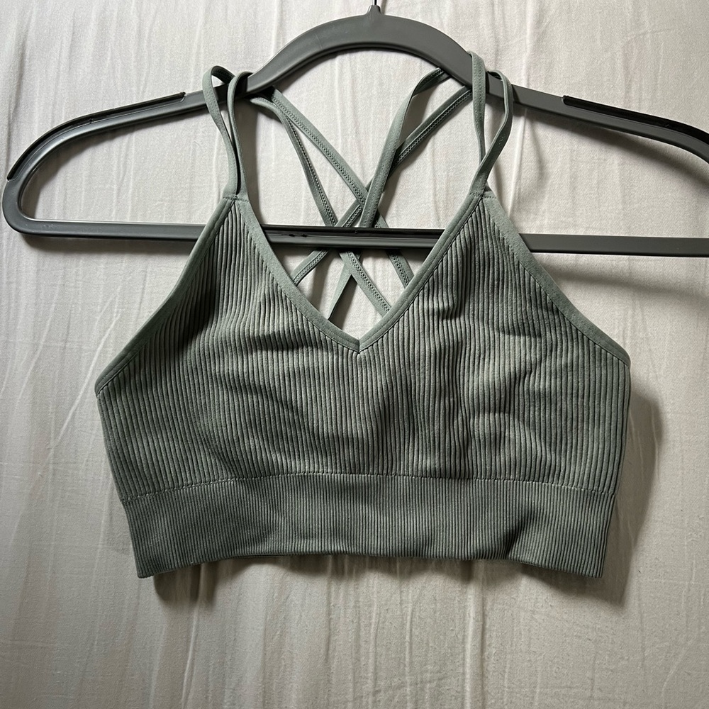 Light green Aerie sports bra